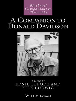 cover image of A Companion to Donald Davidson